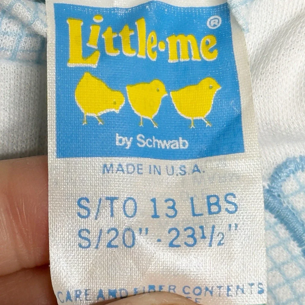Vintage Lot 80s 90s Little Me Baby Boys Footie Sleeper Up To 13 Lbs 0-3‎ Month